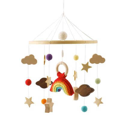 Hot Air Balloon Crib Mobile Newborn Sensory Toys Soothing