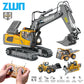 Professional RC Construction Vehicle Set - 2.4G Alloy Excavator & Dump Truck Toy for Kids