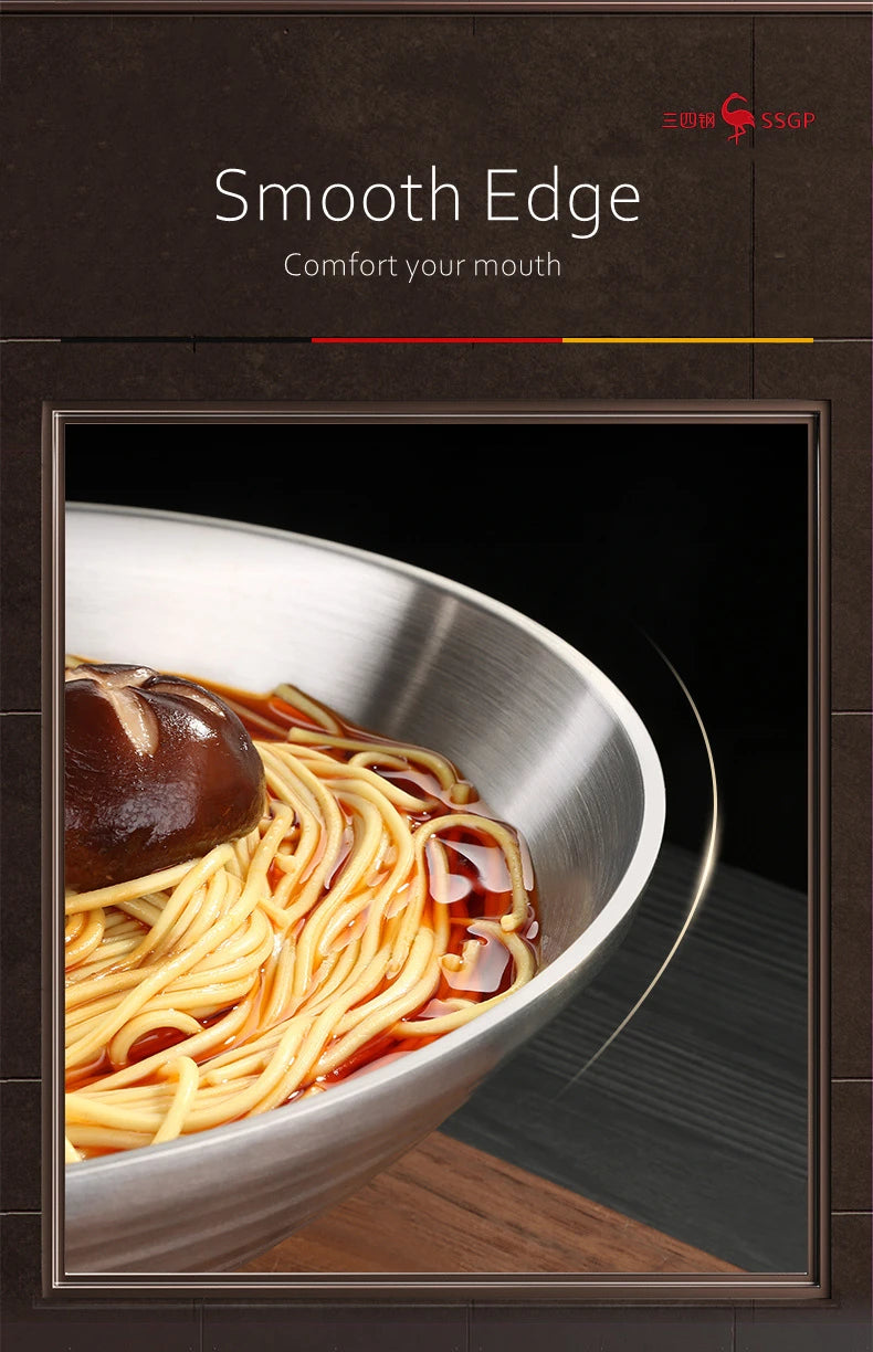 Ciotola per Ramen in Acciaio Inossidabile 1.4L Isolante Regalo di Natale