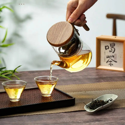 Home Magnetische Saug Floaty Becher Teekanne 740ML Hitzebeständiges Glas Teeset