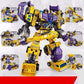 Transformation Robot Action Figure - Kids Deformation Toy, Movie-Inspired Design Giant 6-in-1 Devastator