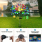 Colorful 360LED Solar Firework Lights - 8 Modes Waterproof Garden Decor for Outdoor Parties, Patios, and Walkways - Flexible Copper Wire Design