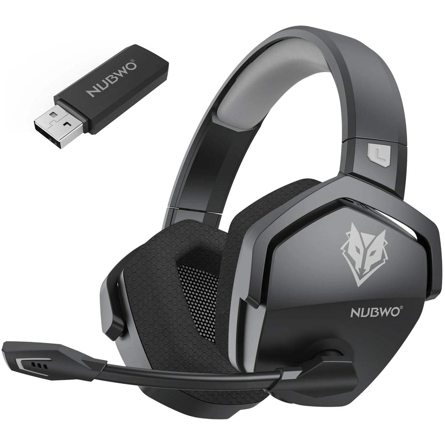 Wireless Gaming Headset With Mic Active Noise Cancellation