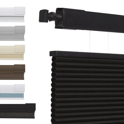 No Drill Honeycomb Blinds Cordless Thermal Insulated 1" Cell Fabric