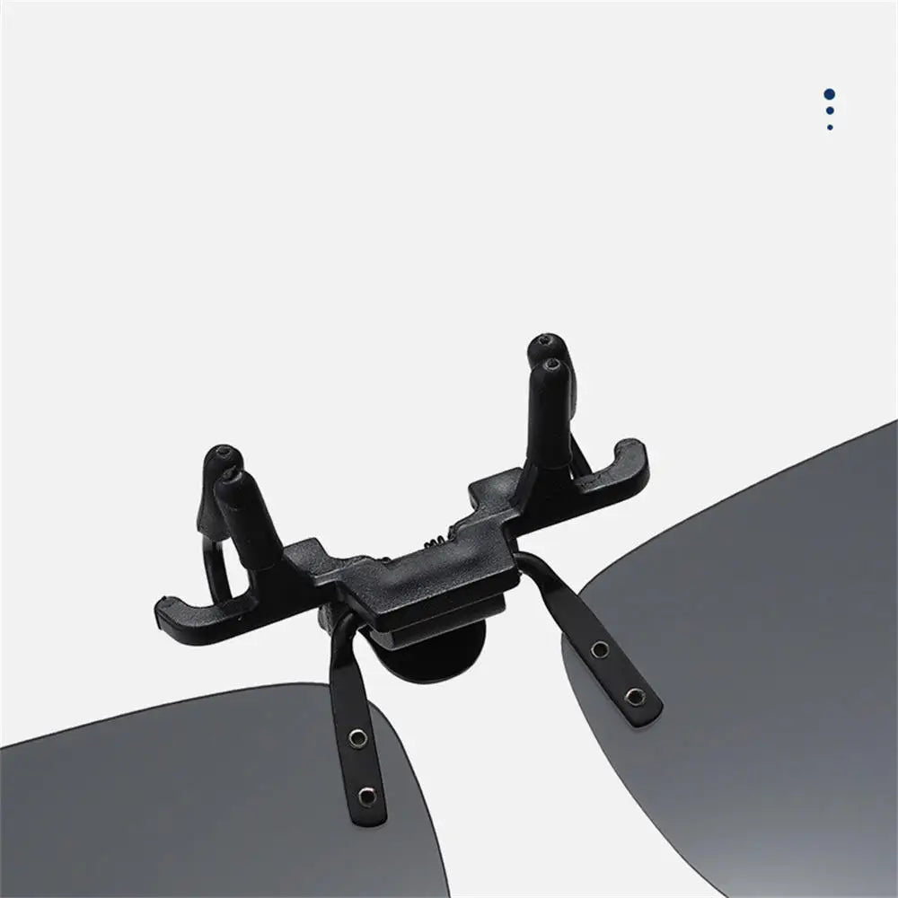 Clip-On Zonnebril Gepolariseerd UV400 Nachtzicht Rijden Bril Vierkante Clip-Ons Anti-Glare Vintage Stijl 2026