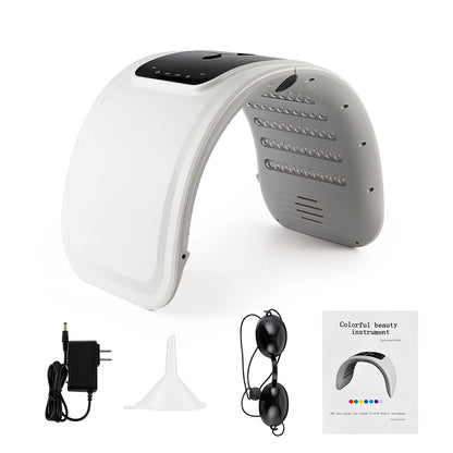7-Color LED Photon Face Mask & Nano Spray Machine - Skin Rejuvenation Anti-Aging Home Therapy