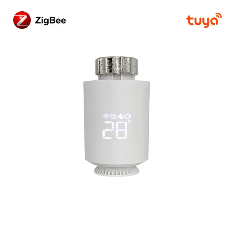 Smart Thermostat TRV Actuator ZigBee3.0 Radiator Valve Controller Voice Assistant Compatible Fall 2025 Gift