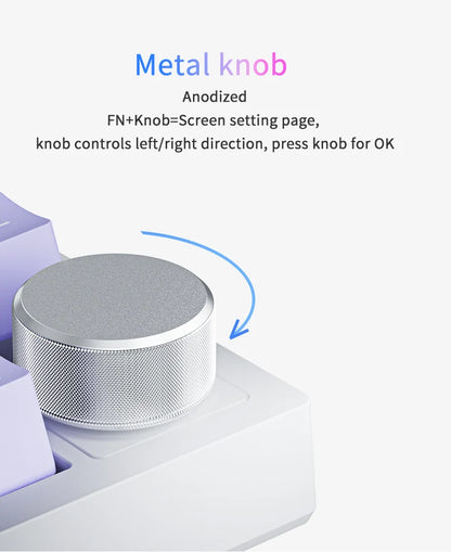 Teclado mecánico para juegos Bluetooth 75 por ciento con intercambio en caliente