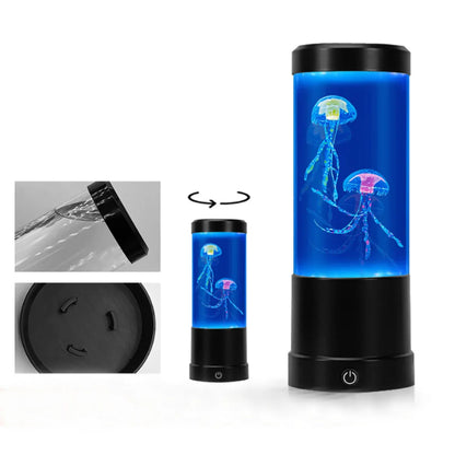 Jellyfish Lamp USB And Battery Table Night Light Kids Bedroom Decor Back To School 2025 Soothing Ambience
