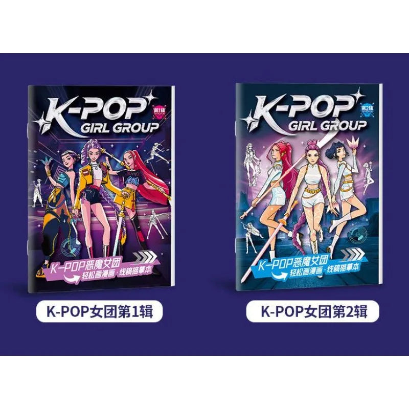 Kpop Ausmalbuch im Anime-Stil für Kinder Zurück zur Schule 2026 Kreatives Beschäftigungsgeschenk Trend