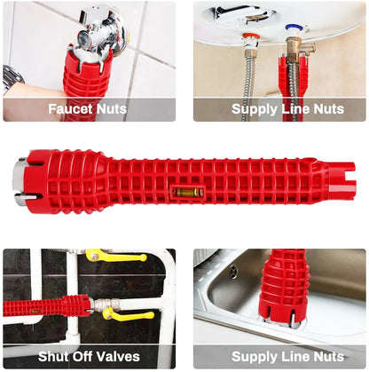 8 In 1 Multi-Purpose Magic Wrench for Home Tools - Plumbing & Faucet Installation Gadget