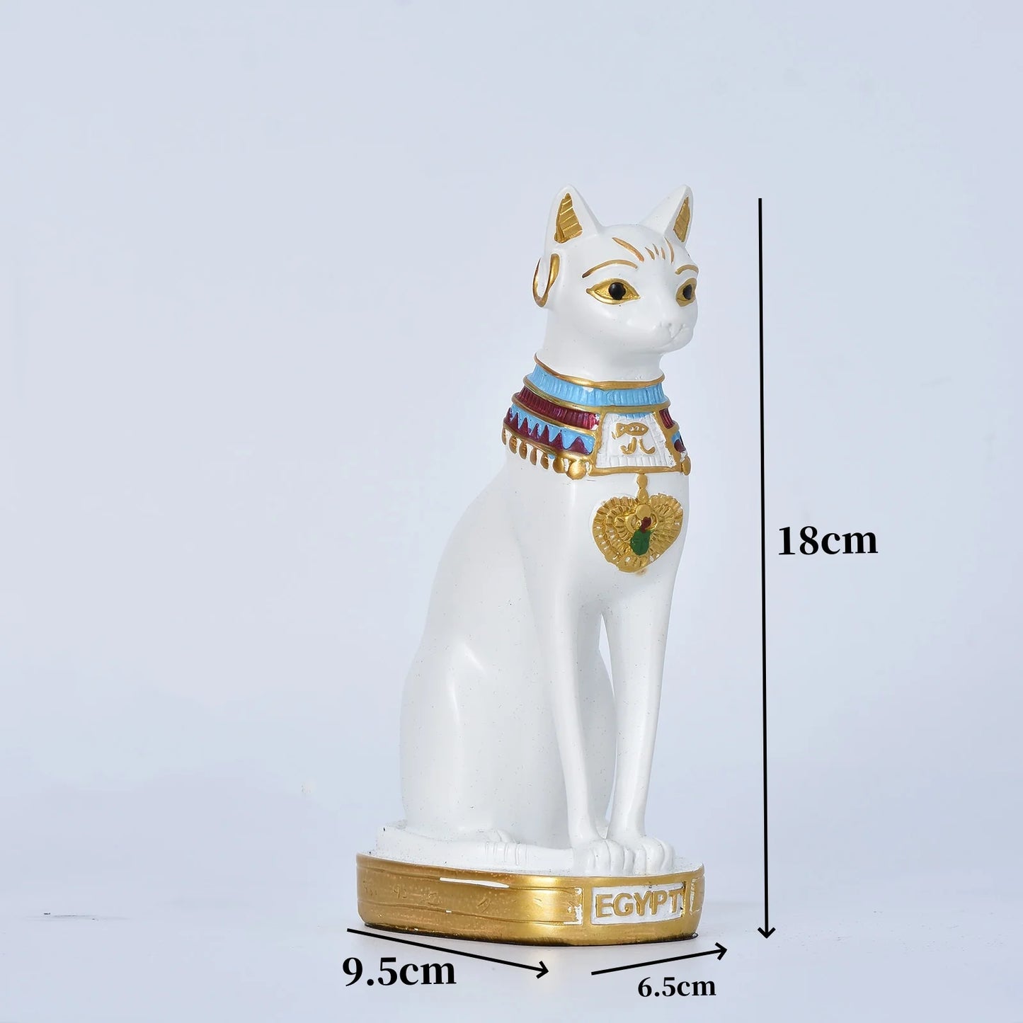 Statua mini gatto dea egizia in resina decorazione per casa e giardino idea regalo retrò