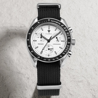 Quartz Chronograph Canvas Watch With Sapphire Crystal