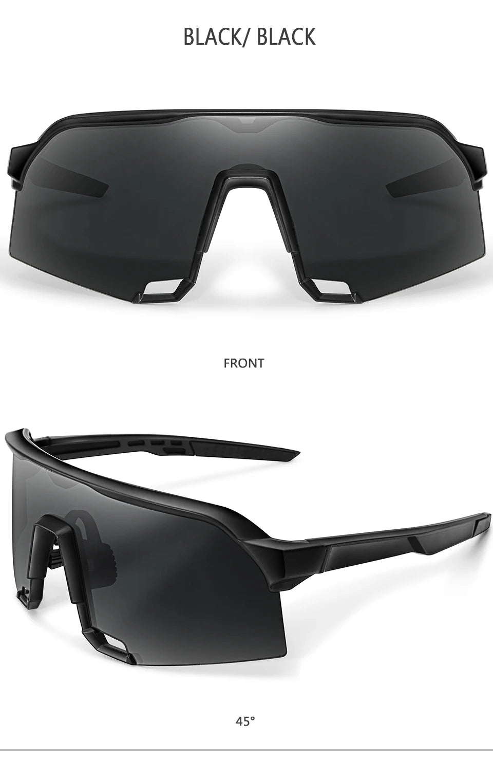 Lightweight unisex sports sunglasses – UV400 polycarbonate lenses, cycling, running, fishing