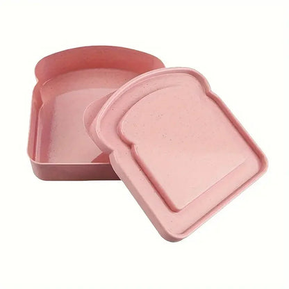 Reusable Sandwich Containers for Lunch - Microwave & Dishwasher Safe, Perfect for Picnics & Camping