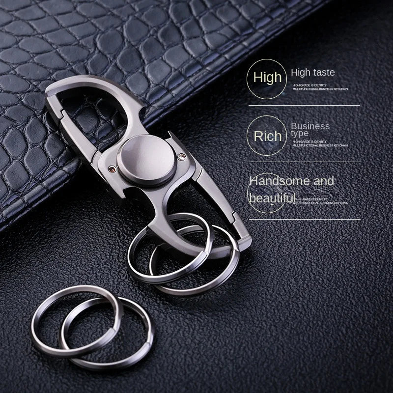 Fidget Spinner Keychain Stainless Steel EDC Gift 2025