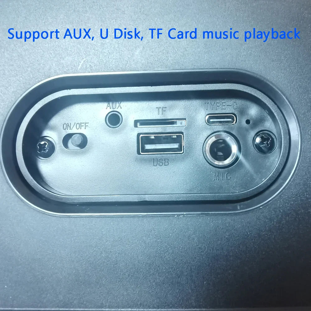 Karaoke Speaker Portable Bluetooth System With Microphone And LED Lights For Home Parties Fall 2025