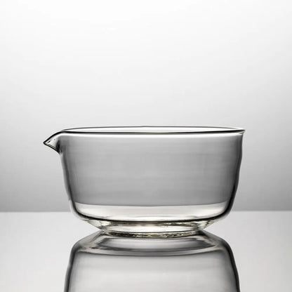 Matcha Mixing Bowl Glass Pouring Spout Japanese Tea