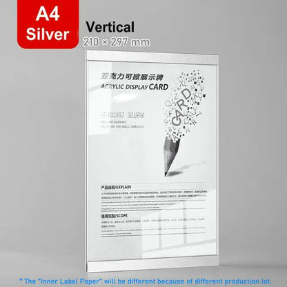 Marco de foto acrílico marco flotante magnético decoración de pared minimalista otoño 2025 montaje adhesivo fácil de cambiar