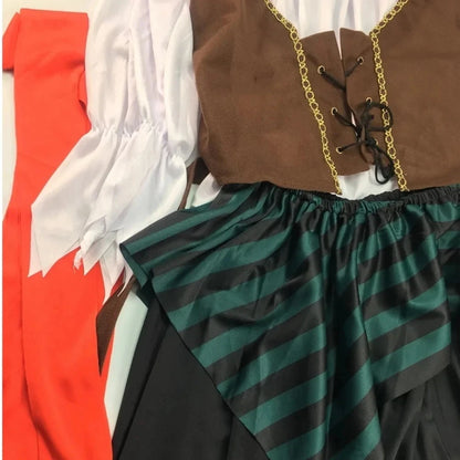 Pirates of the Caribbean Jack Sparrow Cosplay Costume Set for Men Women Halloween Carnival 2026