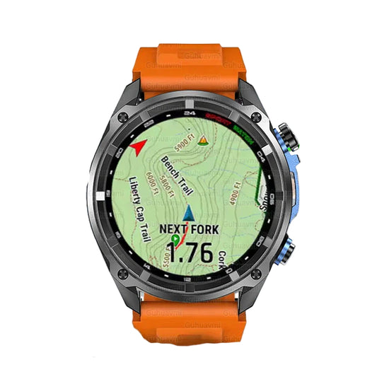 GPS Smartwatch 5ATM Waterproof Rugged Military Outdoor Watch Fall 2025 Offline Maps All-Day Battery