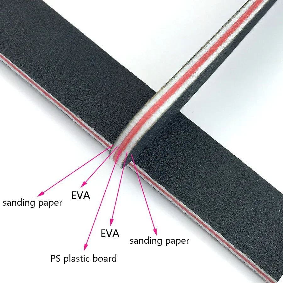 Nail Files 5 Piece Emery Board Set Back to School 2026 Sandpaper Nail File Kit DIY Manicure