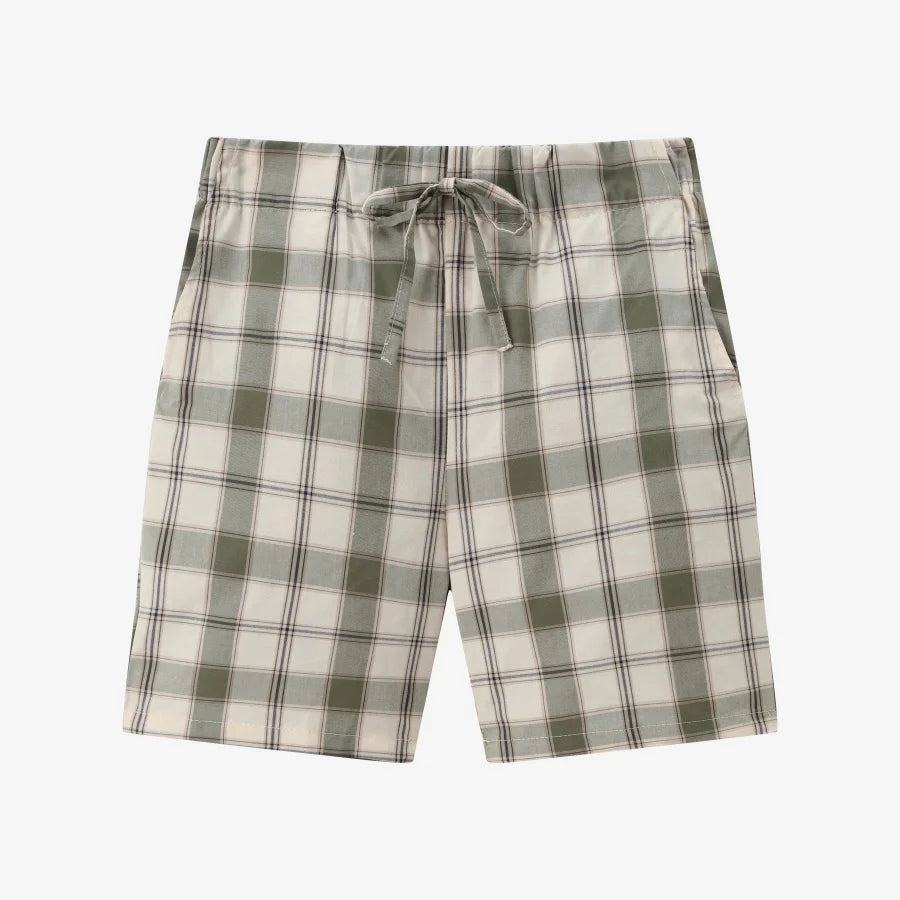 Abiti coordinati morbidi unisex per bambini – motivo a quadri, floreale, 100% cotone, abbigliamento casual estivo