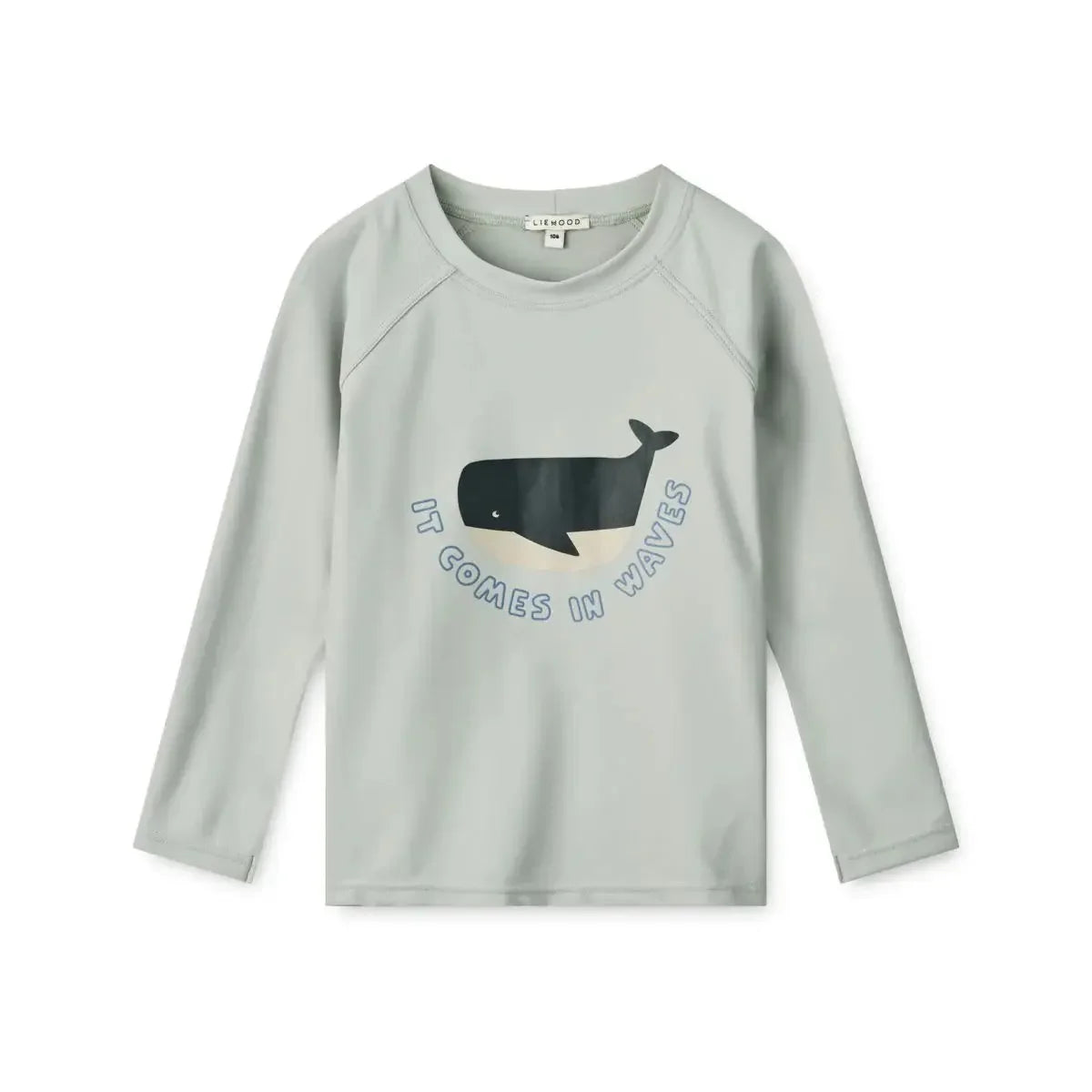 Quick-dry Kids’ Swimwear Set – Rash Guard & Hat, Nylon, Cartoon Seagull Star Print, Beach Holidays