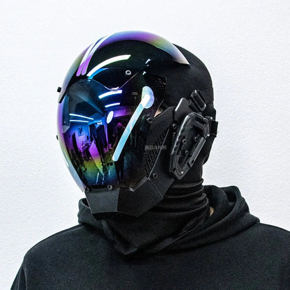 Punk Mech Technology PVC Full-Face Cosplay Mask Halloween Carnival Party Prop 2026