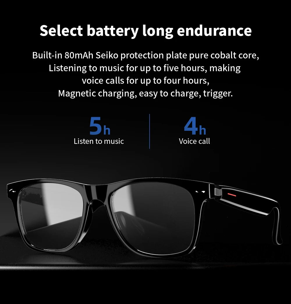 Smart Glasses Blue Light Polarized Audio Sunglasses