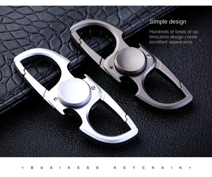 Fidget Spinner Keychain Stainless Steel EDC Gift 2025