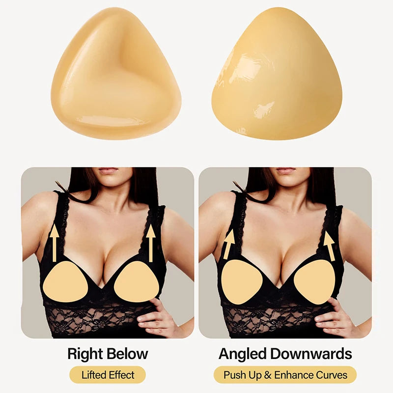 Imbottiture Push Up per reggiseno riutilizzabili doppia faccia adesive senza spalline per costumi da bagno estate 2026