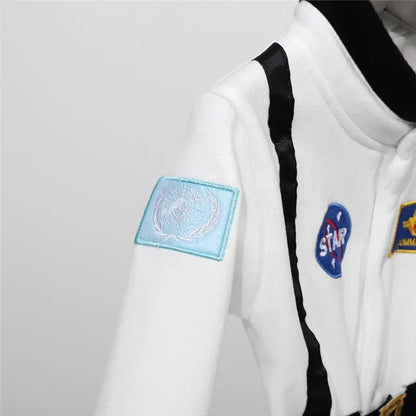 Baby Toddler Astronaut Embroidered Space Suit Jumpsuit Cosplay Costume Long Sleeve Halloween 2026