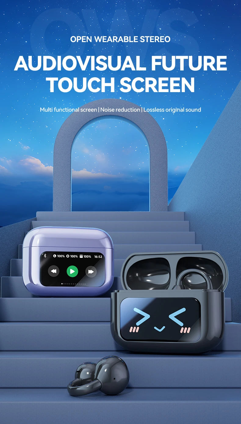 Wireless Translator Earbuds Touch Screen Case 144 Languages