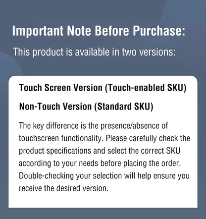 16 Inch Draagbare Touch Monitor 1920x1200 HDR10 Laag Blauw