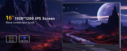 Écran portable 16 pouces 120Hz 1920x1200 HDR Cadeau de vacances