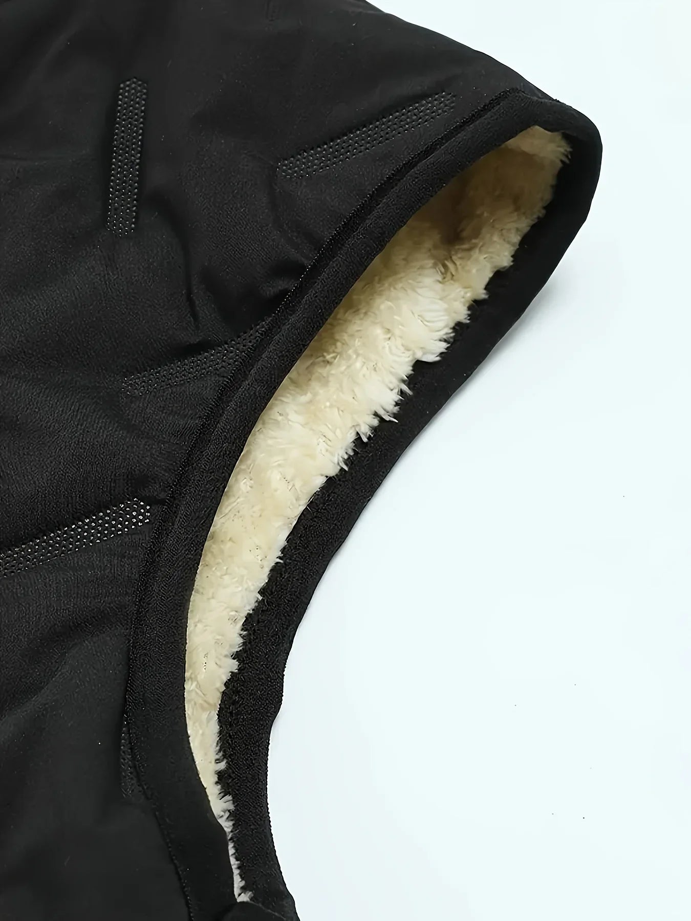 Warm Men's Sleeveless Puffer Vest - Quilted Fleece Lined