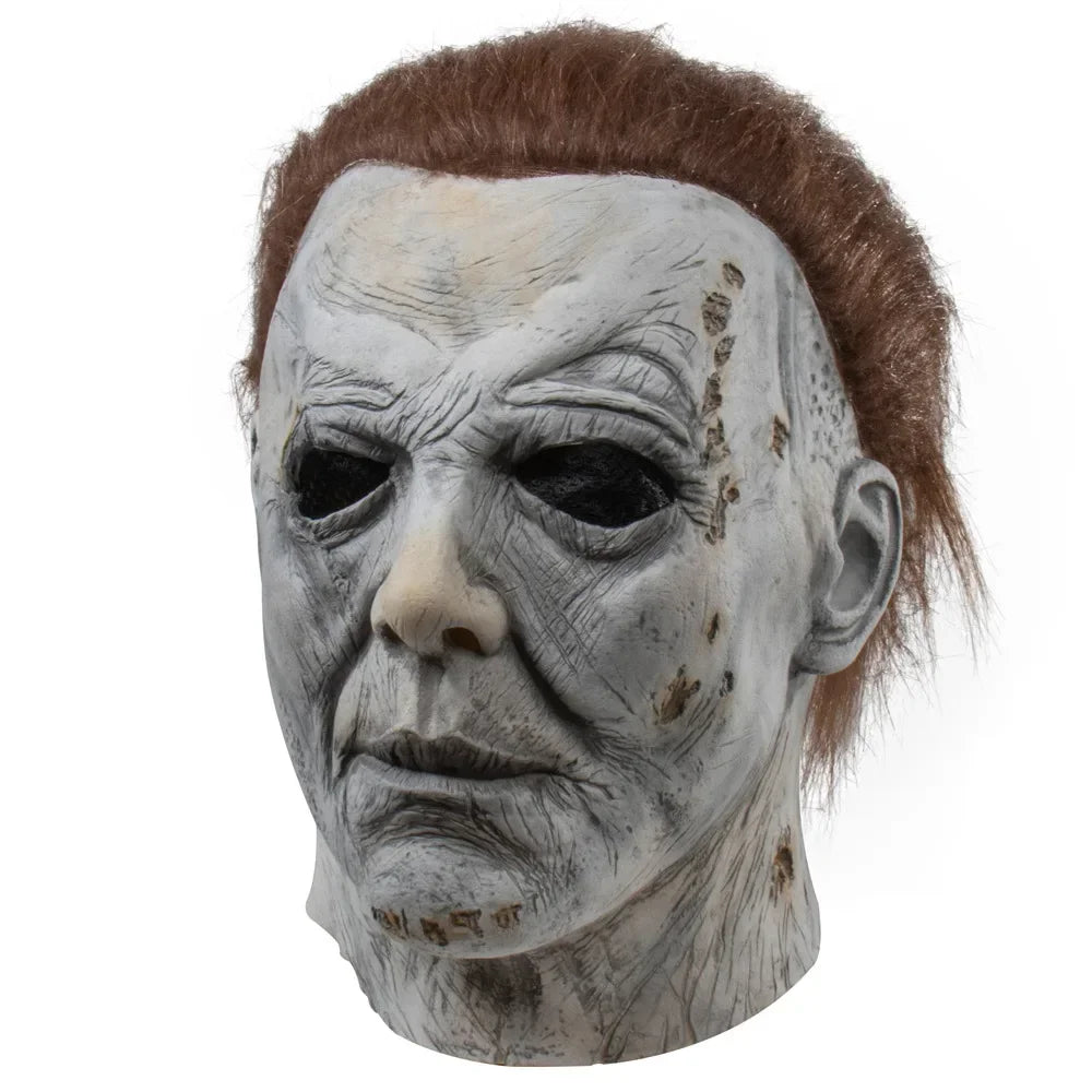 Eng siliconen cosplaymasker van Michael Myers met littekens van brandwonden, dat het hele gezicht bedekt, Halloween-horrorrekwisiet 2026