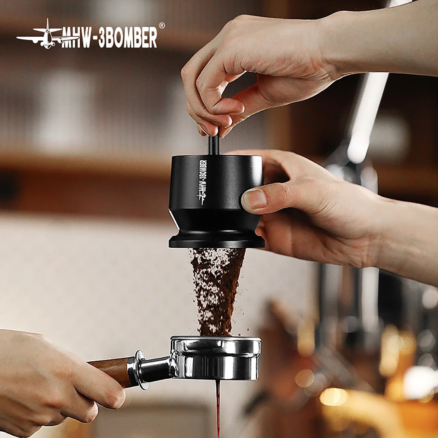 Espresso doseer trechter 58mm aluminium legering doseer beker barista gereedschap val 2025 precies anti spatten