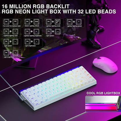 Teclado de juego mecánico con interruptor magnético al 60 por ciento 8KHz