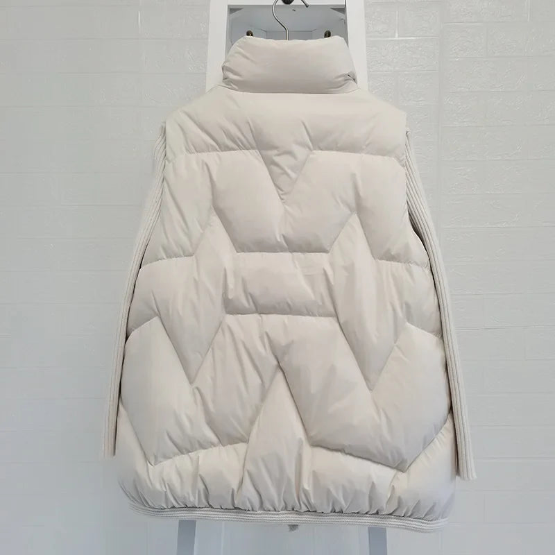 Lightweight Women’s Puffer Vest - Short Relaxed, Duck Down