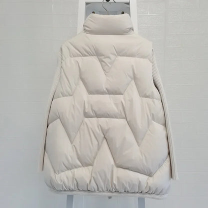 Lightweight Women’s Puffer Vest - Short Relaxed, Duck Down