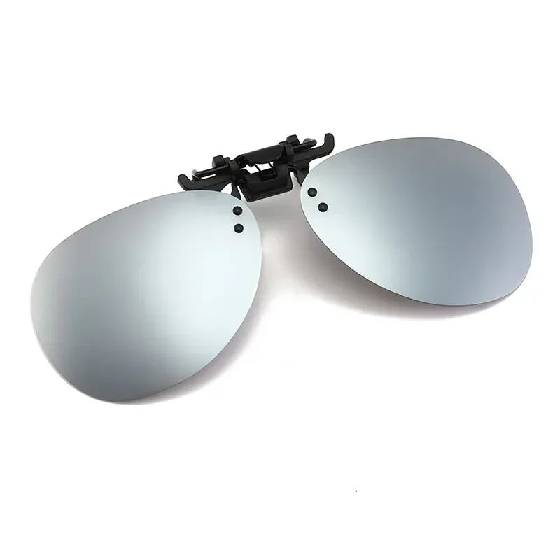 Clip-On Zonnebril Gepolariseerd UV400 Nachtzicht Rijden Bril Vierkante Clip-Ons Anti-Glare Vintage Stijl 2026