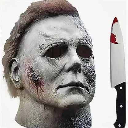 Eng siliconen cosplaymasker van Michael Myers met littekens van brandwonden, dat het hele gezicht bedekt, Halloween-horrorrekwisiet 2026