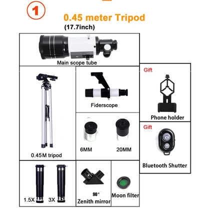 Astronomical Telescope Monocular 150X Zoom HD Night Vision For Moon And Star Viewing Holiday Gifts 2026