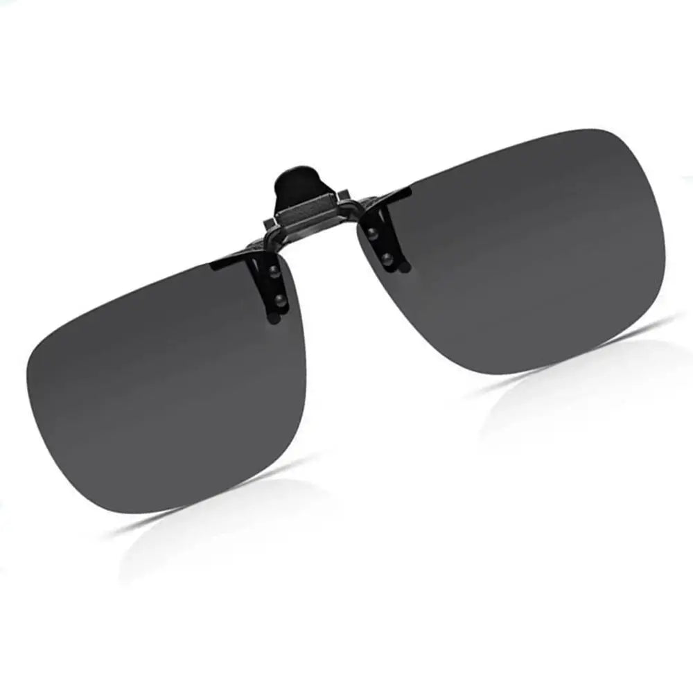 Clip-On Zonnebril Gepolariseerd UV400 Nachtzicht Rijden Bril Vierkante Clip-Ons Anti-Glare Vintage Stijl 2026