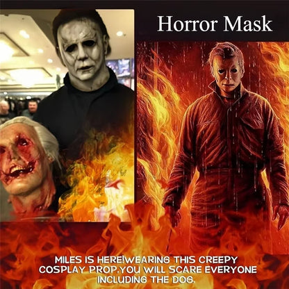 Eng siliconen cosplaymasker van Michael Myers met littekens van brandwonden, dat het hele gezicht bedekt, Halloween-horrorrekwisiet 2026