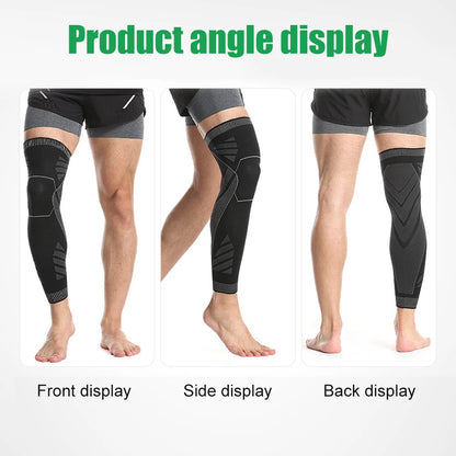 Full Leg Compression Sleeve Long Knee Support for Cycling Hiking Basketball – Pair 2026