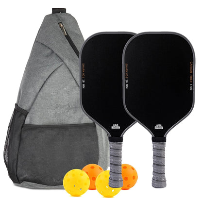 Variant image for Professional Carbon Fiber Pickleball Paddles Set of 2 with Honeycomb Core, USAPA Approved Pickleball Equipment for Outdoor Play-2