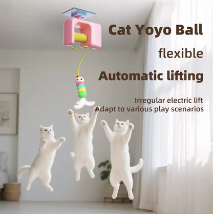 Rechargeable Cat Toy Interactive Hanging Door Bird Toy With Elastic Rope Stress Relief For Cats TikTok Viral Fall 2026